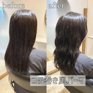 ロング パーマ ブリーチ縮毛矯正/ デサキ ショウヘイのヘアスタイル