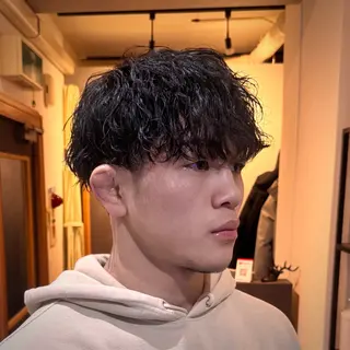ショート パーマ メンズ GLADMAN'S CUT CLUB 立川所属・立川メンズカット/ メンズパーマ💈三上のヘアスタイル