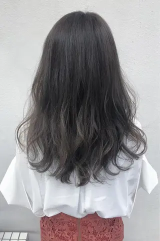 セミロング カラー SALOWIN三軒茶屋店所属・髪質改善/艶髪 やまなかのヘアスタイル