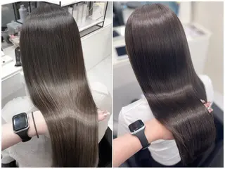ロング 髪質改善 カラー専門店のヘアスタイル