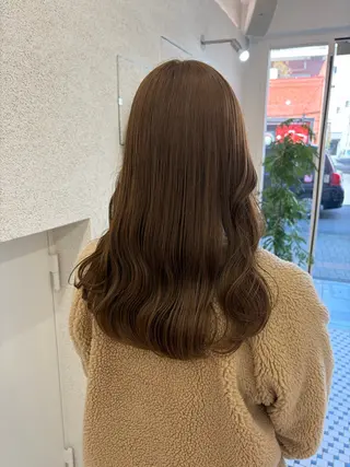 ロング リン🔔ボブ cut 柔らかベージュ🤎のヘアスタイル