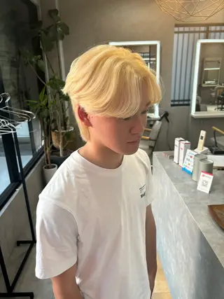 ショート メンズ 長谷川 湧のヘアスタイル