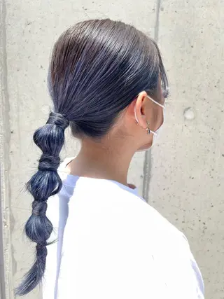 セミロング カラー ヘアアレンジ 美髪✨髪質改善特化 🦩対馬🦩のヘアスタイル