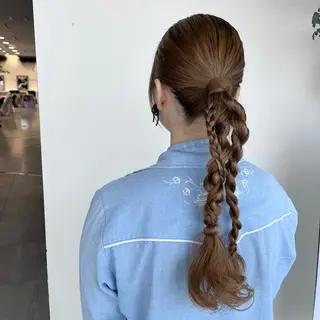 ロング 松井凜花𐙚𓍯 ヘアアレンジ/ツヤ髪のヘアスタイル