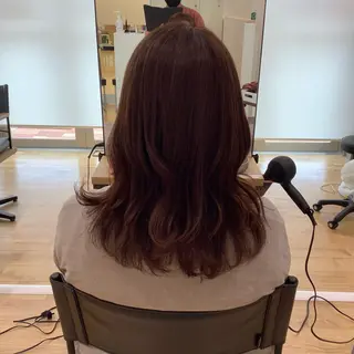 セミロング カラー エイジングケア特化 美容師✂️山崎竜二のヘアスタイル