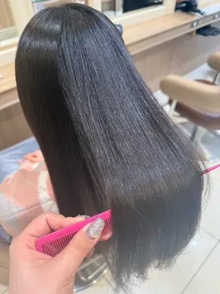 ロング パーマ 韓国ヘアメイク🎀/ 縮毛矯正✨山本媛香のヘアスタイル