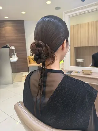 ロング ヘアアレンジ 韓国ヘアメイク🎀/ 縮毛矯正✨山本媛香のヘアスタイル