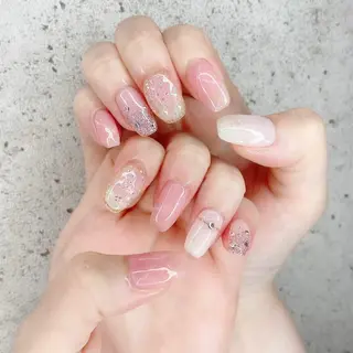 セミロング カラー パーマ ヘアアレンジ メンズ キッズ ネイル マツエク・マツパ アイブロウ Salon Ｋのネイルデザイン