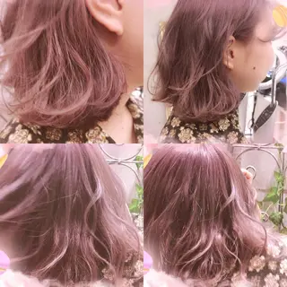 ショート カラー ネイル マツエク・マツパ ACHFILO モデル募集のヘアスタイル
