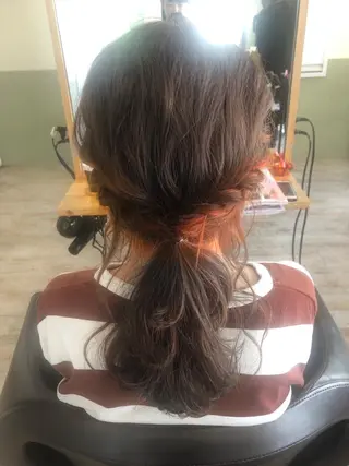ミディアム カラー Cuore 清尾 浩昭のヘアスタイル