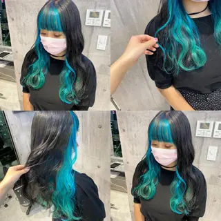 ロング 💛ムラ修正ブリーチ 💛YUUのヘアスタイル