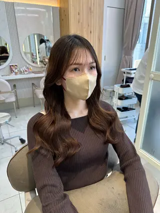 ロング パーマ 🇰🇷韓国風くびれ ヘア🇰🇷中村優大のヘアスタイル