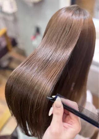 ロング カラー 💗髪質改善💗艶髪 韓国ヘア💗こころのヘアスタイル