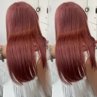 セミロング カラー 髪質改善/美髪矯正 艶髪/Takutoのヘアスタイル