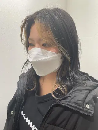 ミディアム カラー ボブ美容師 /馬場 翼のヘアスタイル