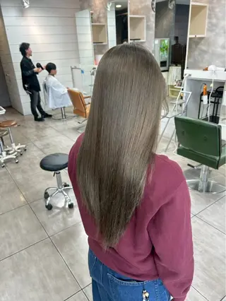 ロング 縮毛矯正✖髪質改善 仁木伸明のヘアスタイル