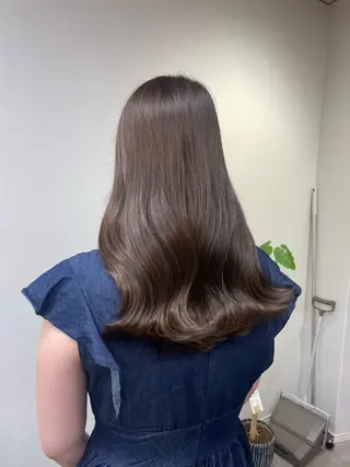 ロング カラー パーマ ヘアアレンジ ミズタ マイのヘアスタイル
