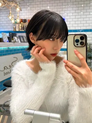 ショート カラー 新宿/髪質改善/ボブ 韓国レイヤー大重聖斗のヘアスタイル