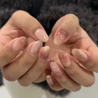 ネイル Ray. ちゅるん系ニュアンスのネイルデザイン