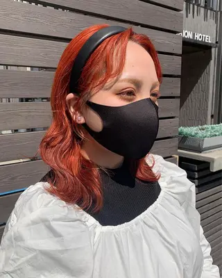 ミディアム カラー ヘアアレンジ ヨシムラ リオのヘアスタイル