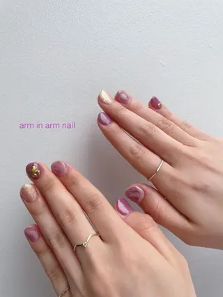 ネイル arm in arm ︎✿Yamamotoのマツエク・マツパデザイン
