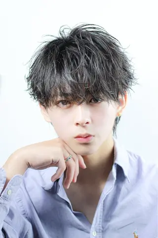 パーマ メンズ 【メンズ特化】 韓国風／歩夢🔥のヘアスタイル