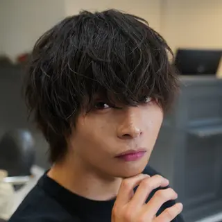 ショート メンズ パーマ ハイトーン/メンズ スタイル✂/りゅうのヘアスタイル