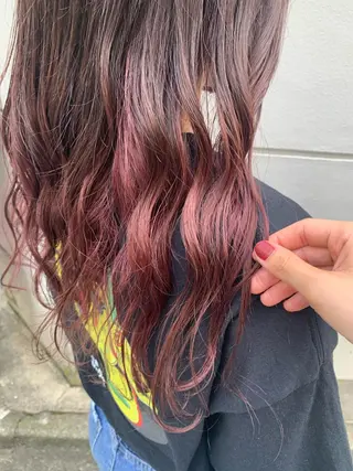 ロング カラー ヘアアレンジ SALOWIN藤沢店所属・サナ🌱 切りっぱなしボブのヘアスタイル