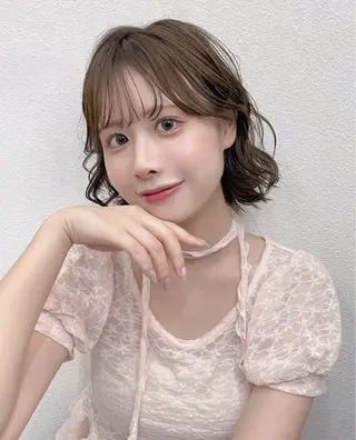 パーマ レイヤー/暖色カラー /パーマ/落合 歩夢のヘアスタイル