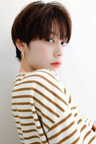 ショート カラー 🤎ベージュカラー 🐶メンズパーマのヘアスタイル