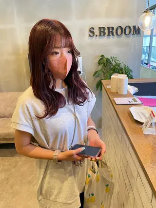 ミディアム カラー S.BROOM なんばTAKUYAのヘアスタイル
