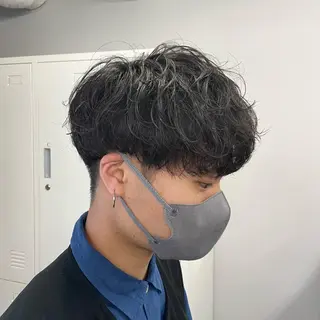 ショート パーマ メンズ メンズ特化美容師/ 藤戸 椋のヘアスタイル
