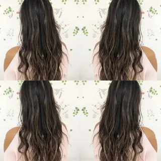 ロング カラー ショート/ボブ/ 白髪ぼかし/しんやのヘアスタイル