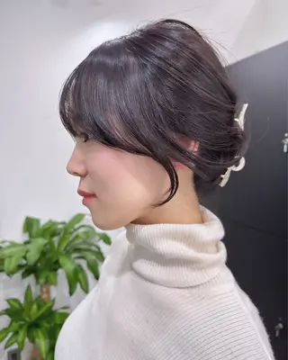 セミロング カラー 韓国風/顔周りカット /髪質改善RYOTAのヘアスタイル