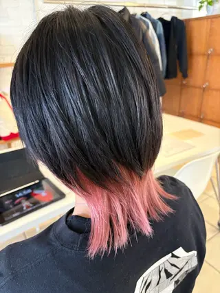 ミディアム カラー VANCOUNCIL春日井所属・春日井/ハイトーン /高発色カラー/中村のヘアスタイル