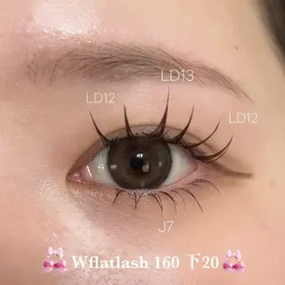 マツエク・マツパ alushe 平井店 みゆき🍒のマツエク・マツパデザイン