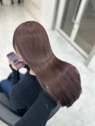 ロング カラー mina/暖色カラー 🥀韓国風カット🥀のヘアスタイル