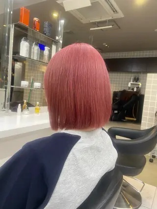 ショート カラー ヘアアレンジ flammeum所属・ハイトーン/ボブ /misakiのヘアスタイル