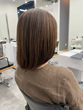 ミディアム カラー 門崎未依/レイヤー/ メンズカット🪿🌼のヘアスタイル