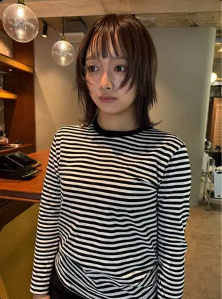 ショート カラー ere 代々木公園所属・みほ/ニュアンス/ モード/艶カラーのヘアスタイル