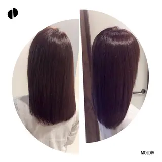 ミディアム セミロング カラー ✨縮毛矯正✨髪質改善 ナカシマ ユミのヘアスタイル