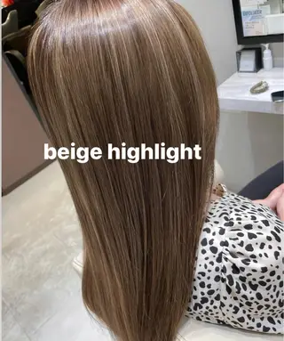 ロング カラー k-twoたき✨艶感 カラー／美髪矯正のヘアスタイル