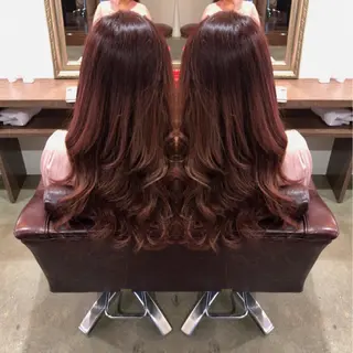 セミロング カラー レイヤーカット匠 イソザキノリユキのヘアスタイル