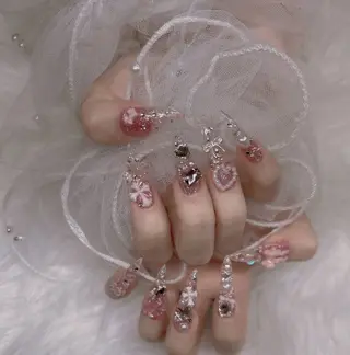 ネイル Sara/3Dチップ 長さたし専門店のネイルデザイン