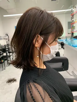 ミディアム カラー 大人かわいい💍🤍 ボブ/ショートボブのヘアスタイル