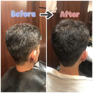 ショート カラー メンズ メンズカット 知念　新菜のヘアスタイル