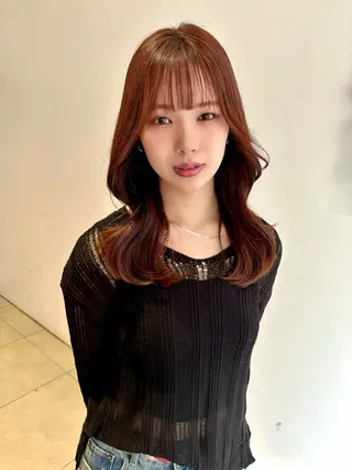 ミディアム カラー 💖韓国風艶髪ヘア 💖EREN🦋のヘアスタイル