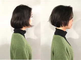 ショート カラー ボブ/ショート/ 白髪染め/メンズ葛西のヘアスタイル