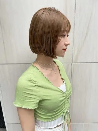 ミディアム カラー パーマ ヘアアレンジ メンズ キッズ ネイル マツエク・マツパ tatsumi/ボブ ウルフ/レイヤーのヘアスタイル