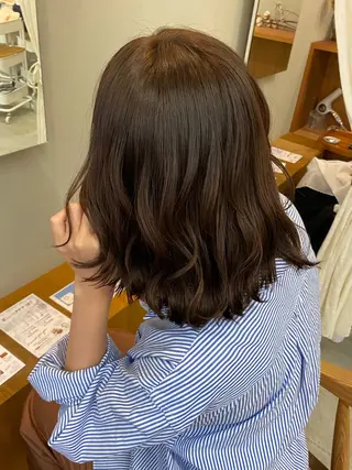 ミディアム カラー NIKO/名古屋/ 伏見/花屋併設のヘアスタイル